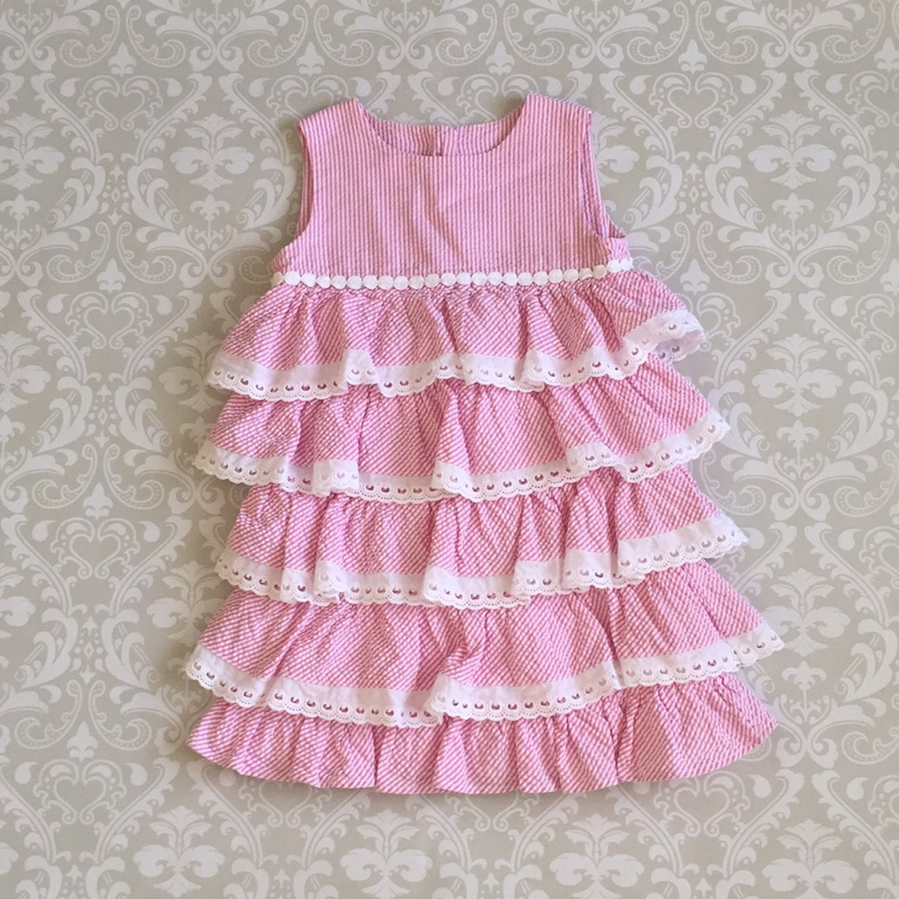 Lilly Pulitzer pink tier dress